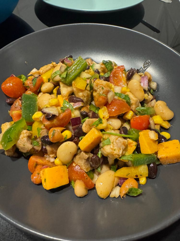 Chicken Dense Bean Salad