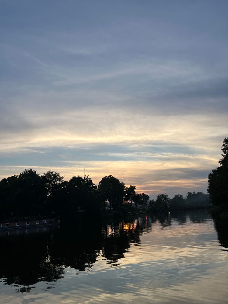 Sunset from the conference boat trip 