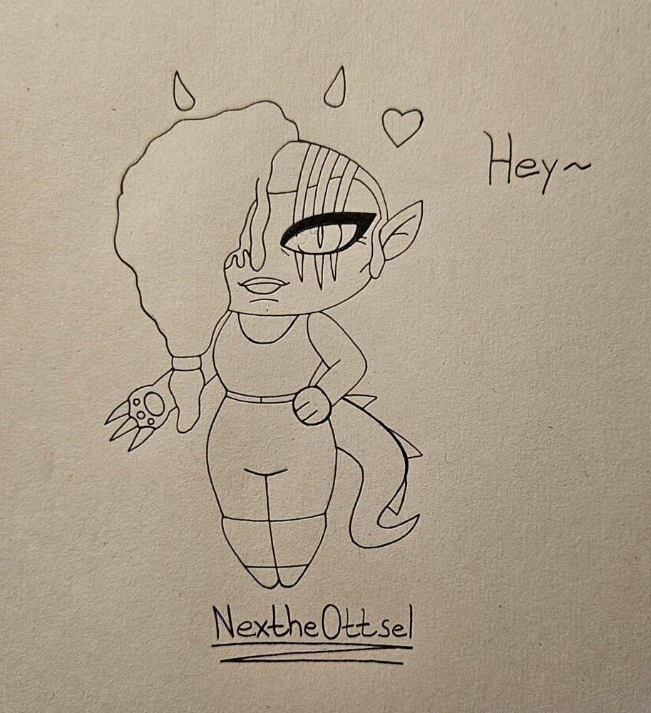 God, I missed drawing Xandra. Small random info: she's about the same age as her cousins, standing at 7'0 (she be a TALL lady), and have a muscular built. But she isn't related to the twins by blood. Their father was adopted into the family. Also, this lady can transform into a dragon (as seen with her arm and tail) and can manipulate hell fire.