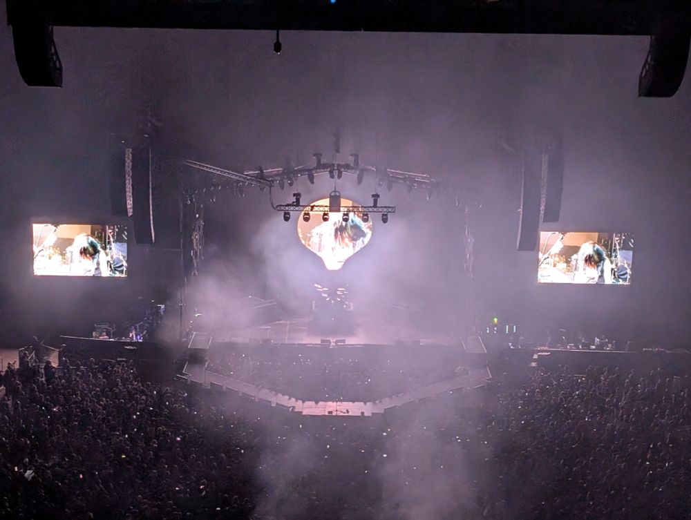 A pic of Bullet For My Valentine's stage at the Co-op arena.