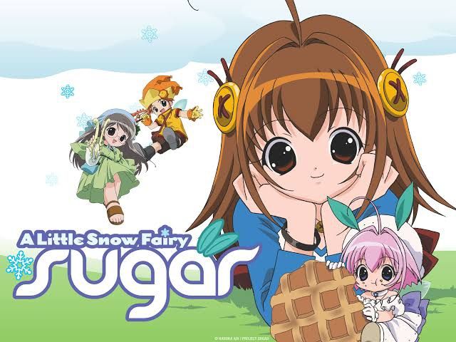 A graphic for the anime A Little Snow Fairy Sugar