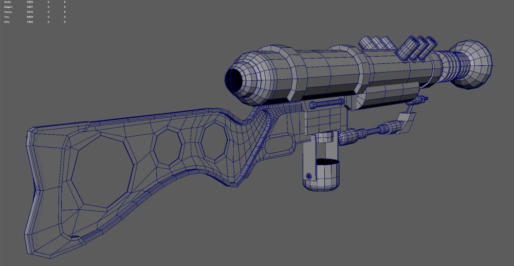 a WIP of a L.A.E.R. from Fallout New Vegas 