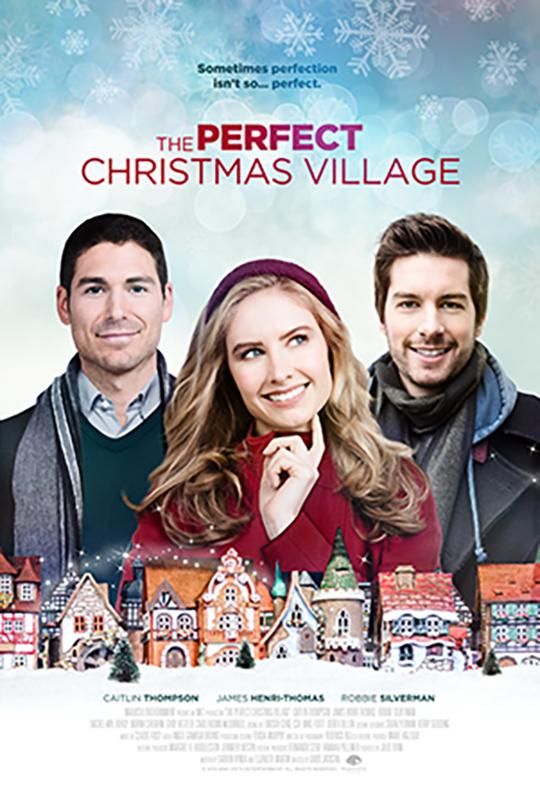 Poster for the same movie under the title The Perfect Christmas Village, aimed at the European market