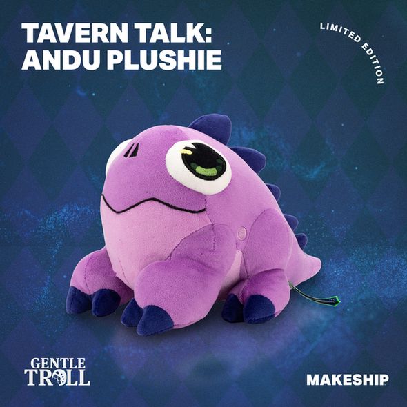 Andu Plushie made by Makeship

Text: Tavern Talk: Andu Plushie