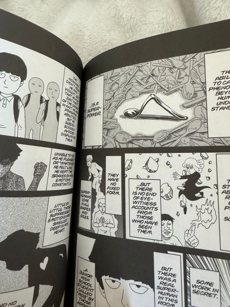 page 134-135 in vol. 1 of mob psycho 100
