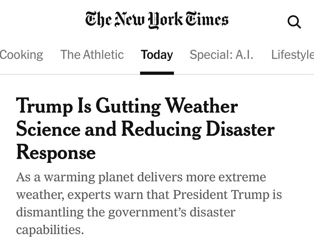Trump is gutting weather science and reducing disaster response