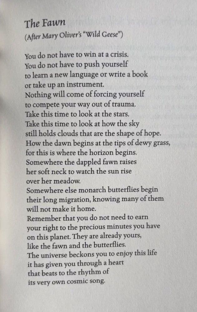 The Fawn (After Mary Oliver's 
