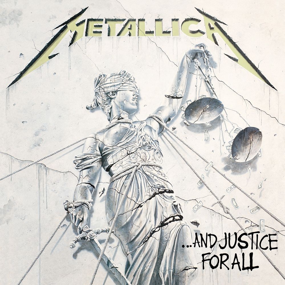 Metallica – ...And Justice For All (1988) album cover.
