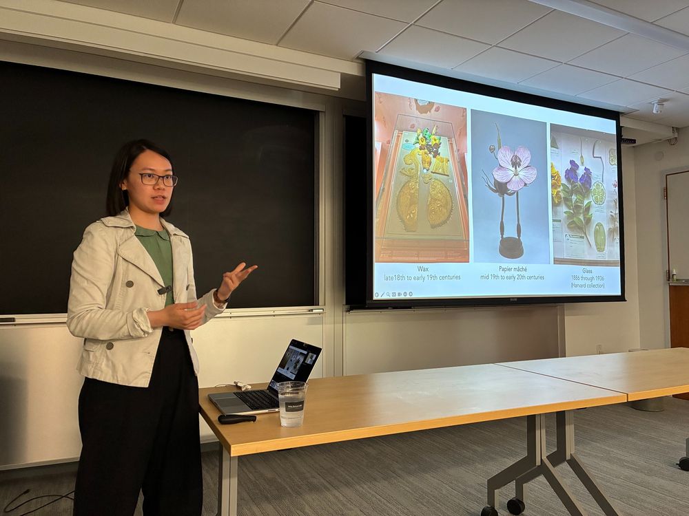 Photo of Jessie giving a talk.