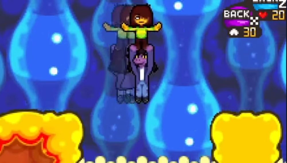 Deltatraveler screenshot from the Underevent 2022 trailer, which shows off the Mario and Luigi BIS section of the game. 