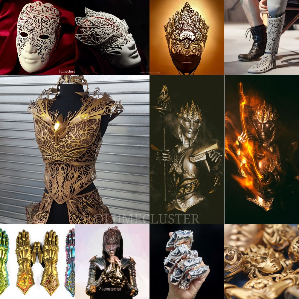 A small selection of designs Lumecluster has made from 2012-2022, plus a small sneak peek into 2025 designs.