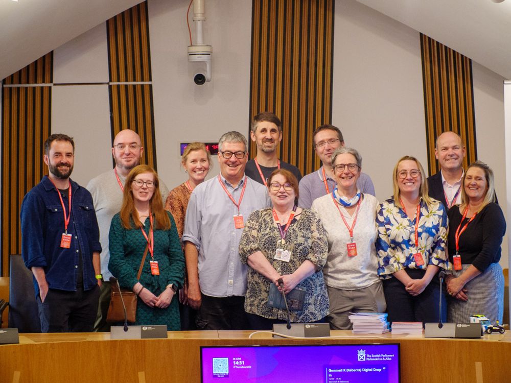 Group photo of tech community organisers and org representatives