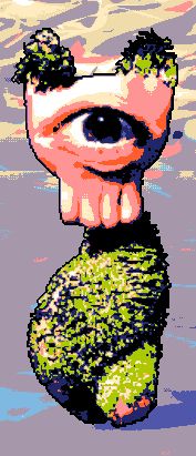 Screenshot of Tyro from Hylics 2