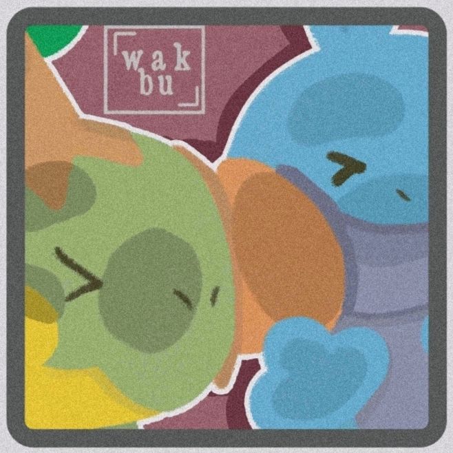 Image of a digital drawing of a photo booth. In this image the pokémon turtwig and mudkip make funny poses for the camera 3/3