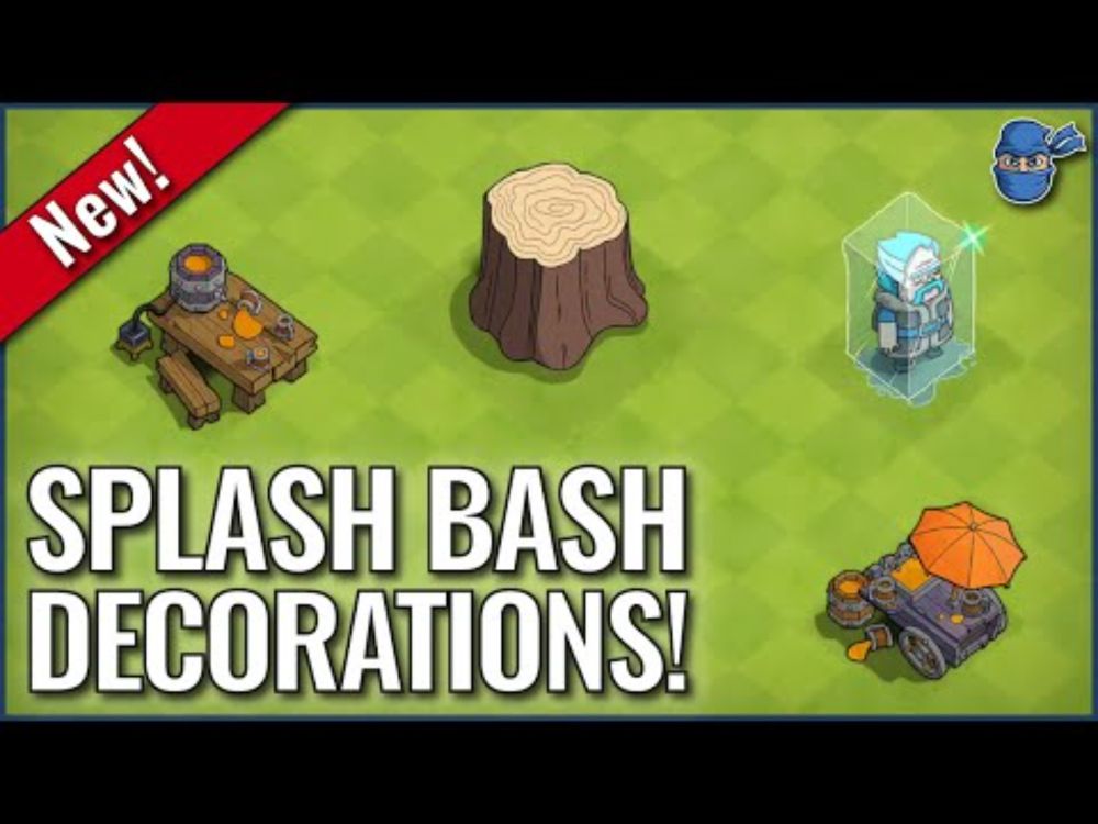 Splash Bash Event Decorations - August 2025 | Clash of Clans