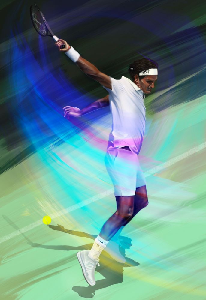 Roger Federer drawing 