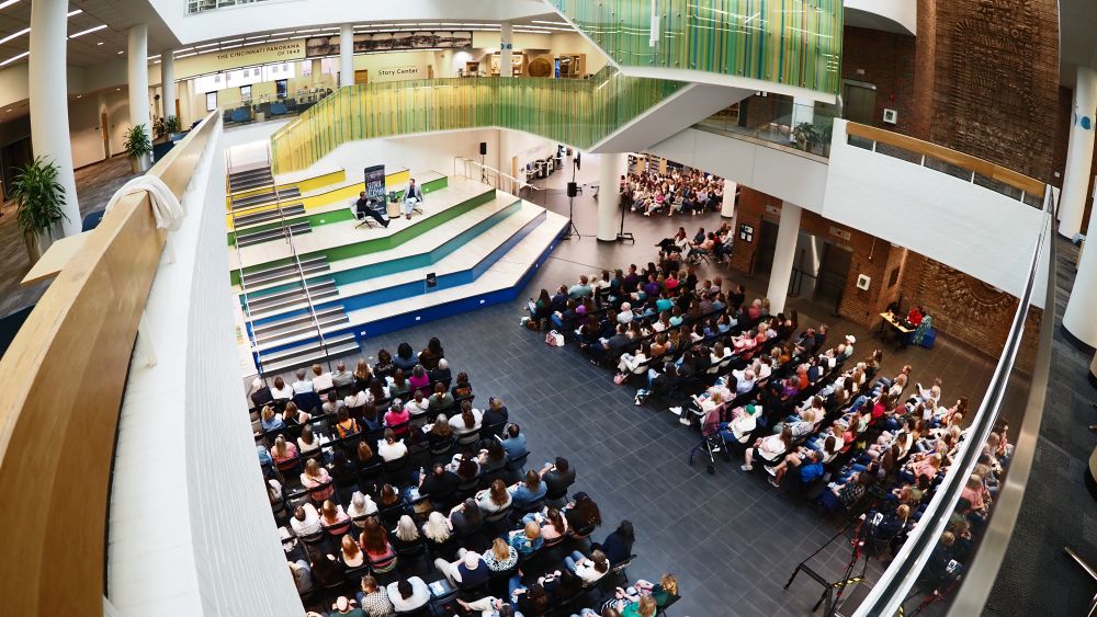 Fredrik Backman author event at the Downtown Main Library.