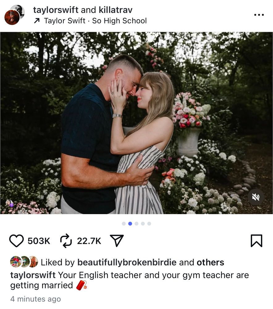 taylorswift Your English and your gym teacher are getting married