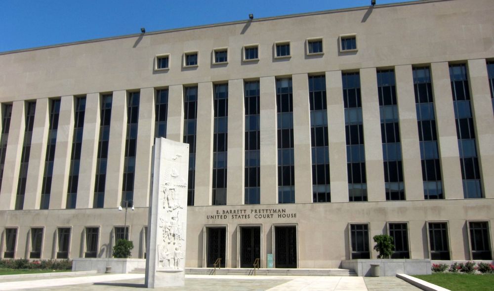E Barrett Prettyman federal courthouse in DC