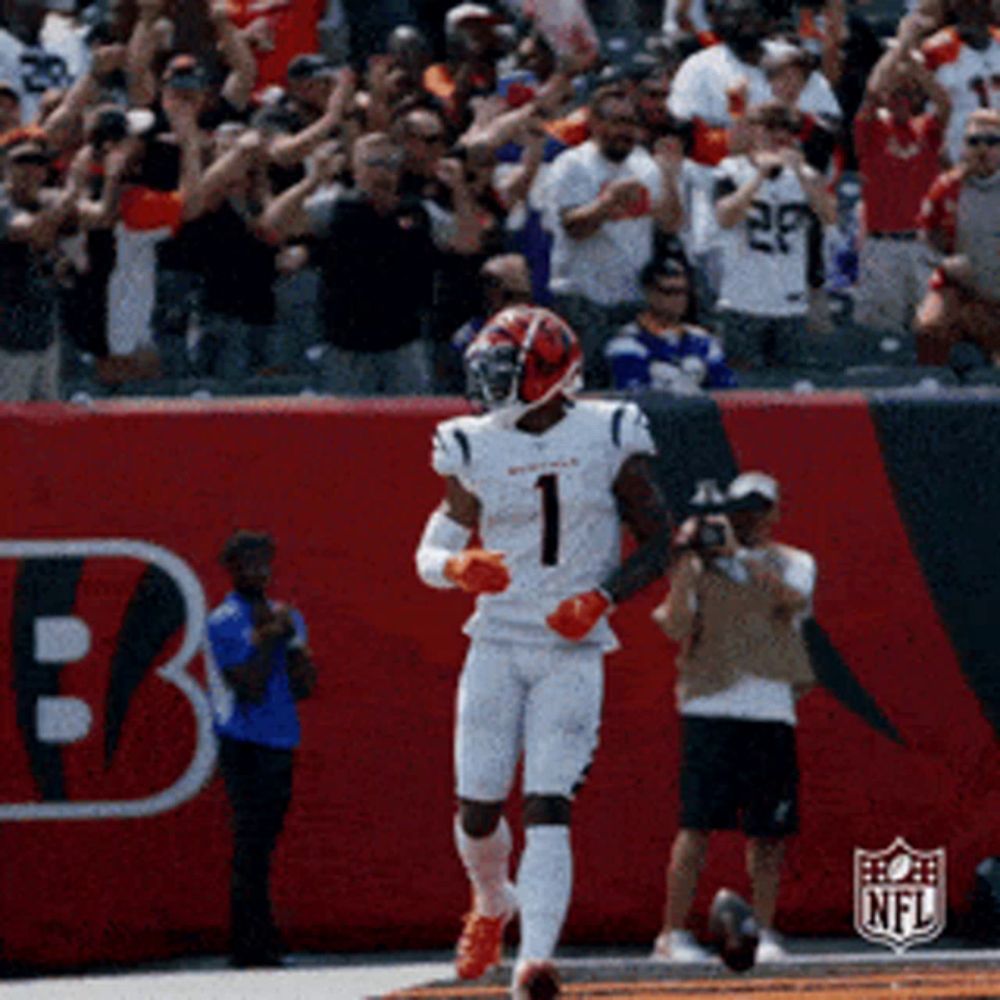 a football player with the number 1 on his uniform