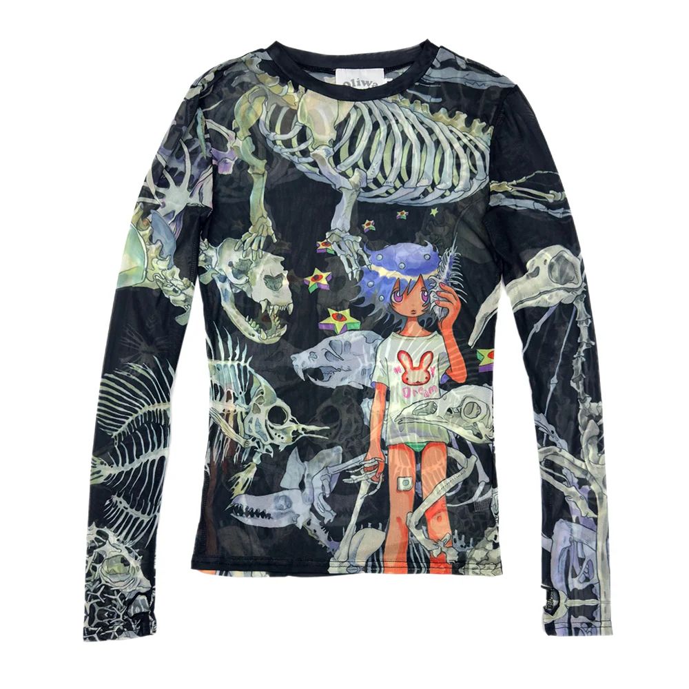 yuminha dream tattoo mesh top