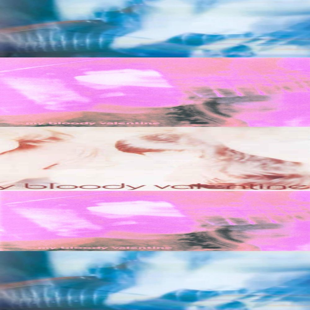 pride flag comprised of the covers of my bloody valentine's "loveless", "isn't anything" and their EP compilation