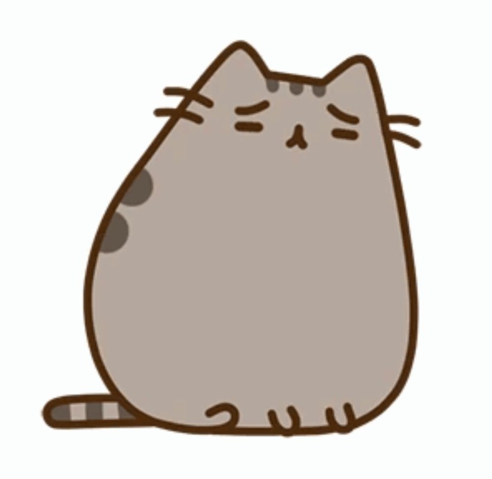 Pusheen Sighing GIF