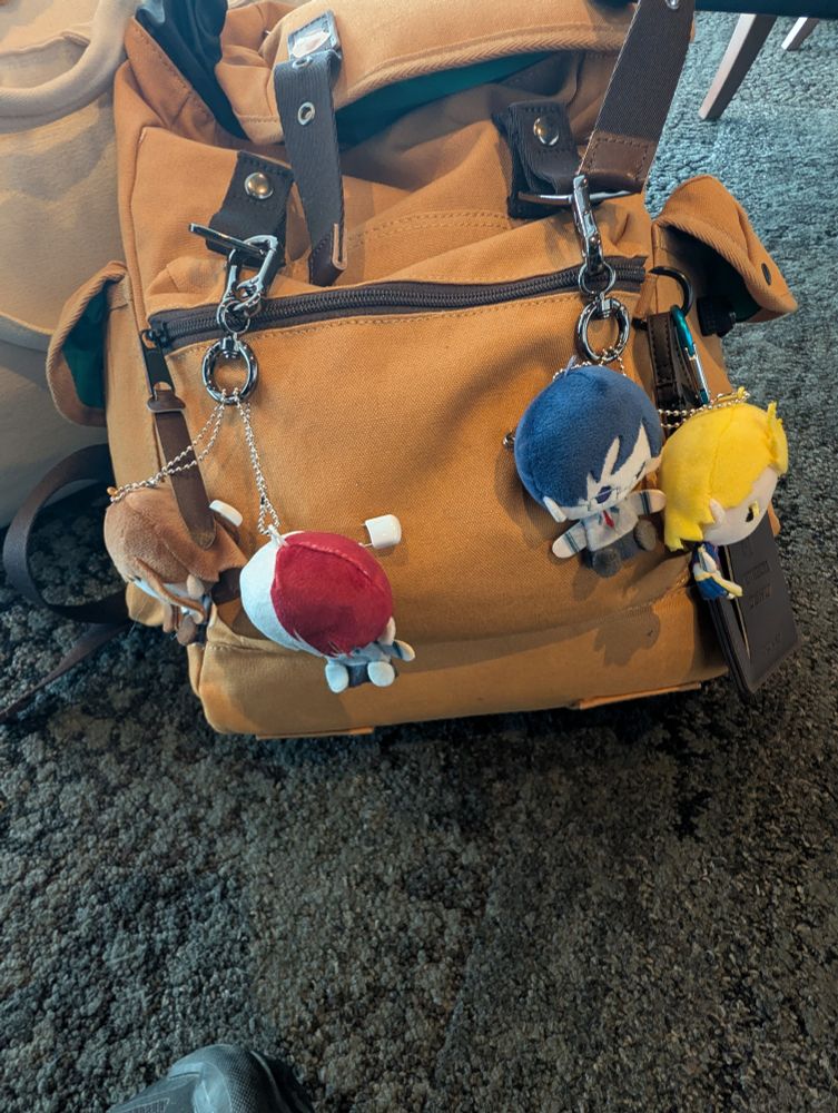 Izuku backpack, Ochako, Shoot, Tenya, All Might plushies