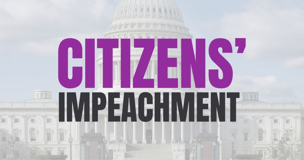 A movement dedicated to the impeachment, conviction, and removal of Donald Trump from office. See where your member of Congress stands.