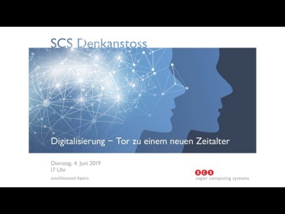 SCS Denkanstoss: "Digitalisierung" mit Prof. Dr. Dirk Helbing