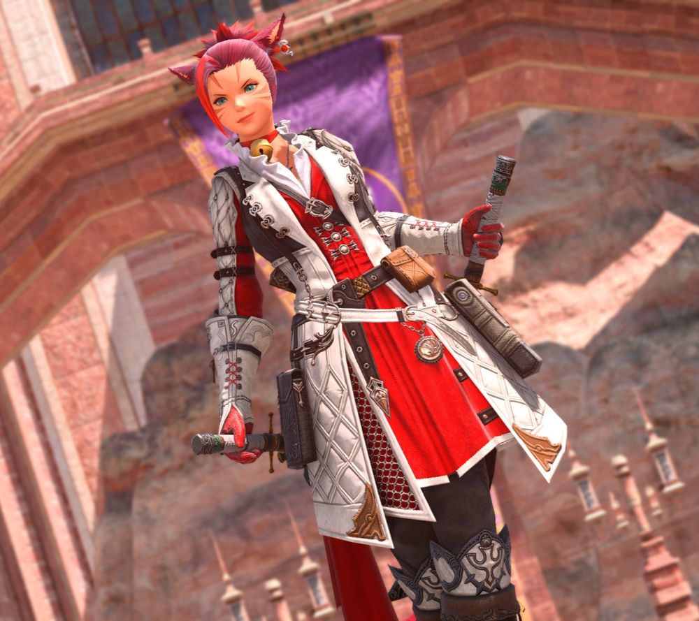 Miqo'te posing in the Lochs
