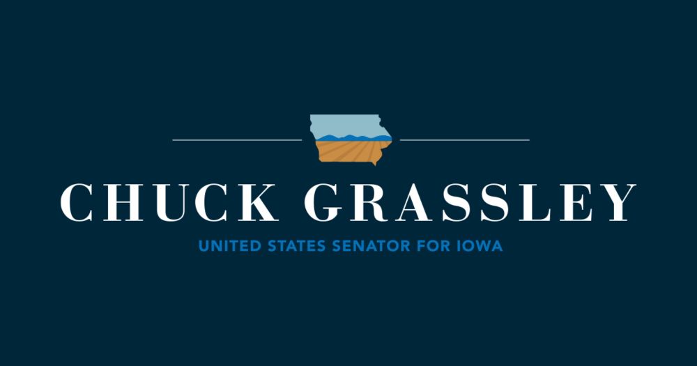 WASHINGTON – Senate Judiciary Committee Chairman Chuck Grassley (R-Iowa) today is making public the...