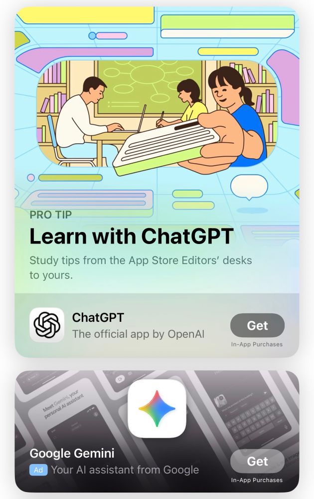 Advertisement for ChatGPT - Learn with ChatGPT