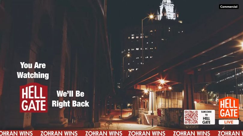 Screengrab from Hell Gate livestream