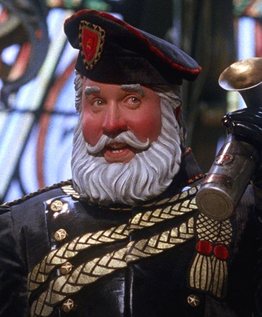 toy Santa from The Santa Clause movie series, dressed as a soldier