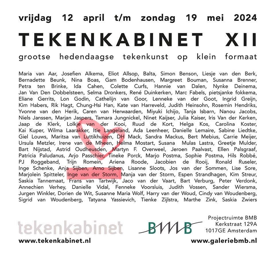 Vereerd dat ik mee mag doen met de twaalfde editie van @tekenkabinet!