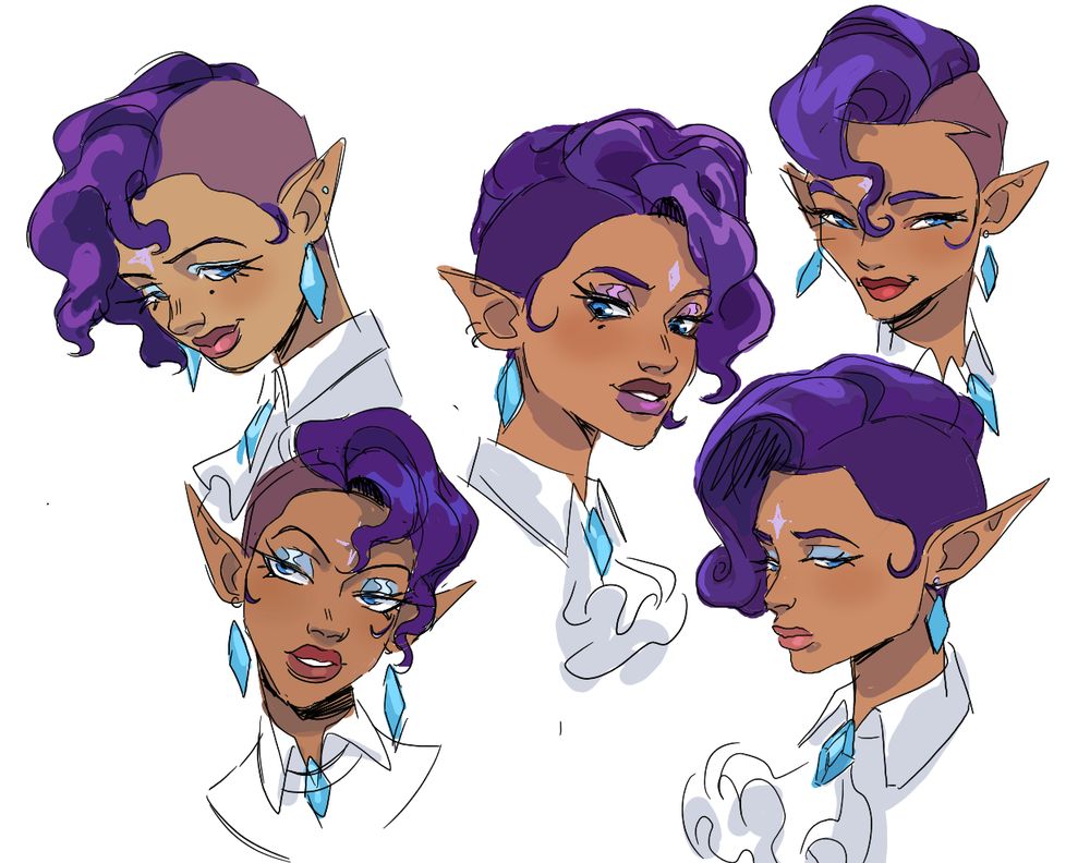 half elf rogue rarity face variation