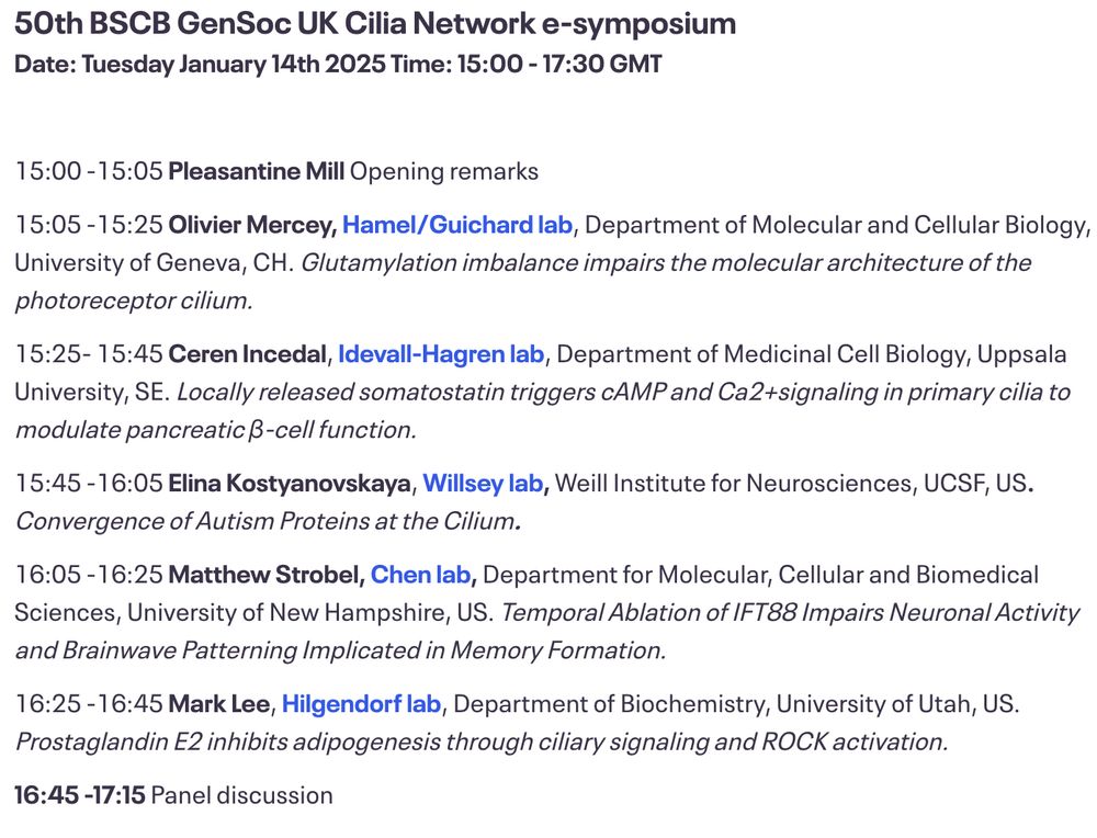 Line up of our speakers, affiliations and talk titles for our 50th event!