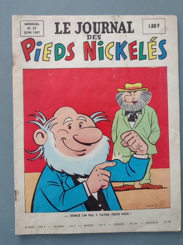 Cover of "Les Pieds Nickelés" comic, 1967