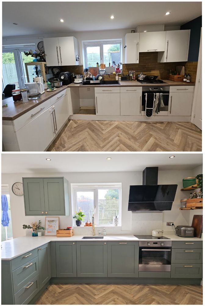 before and after photo showing the transformation 