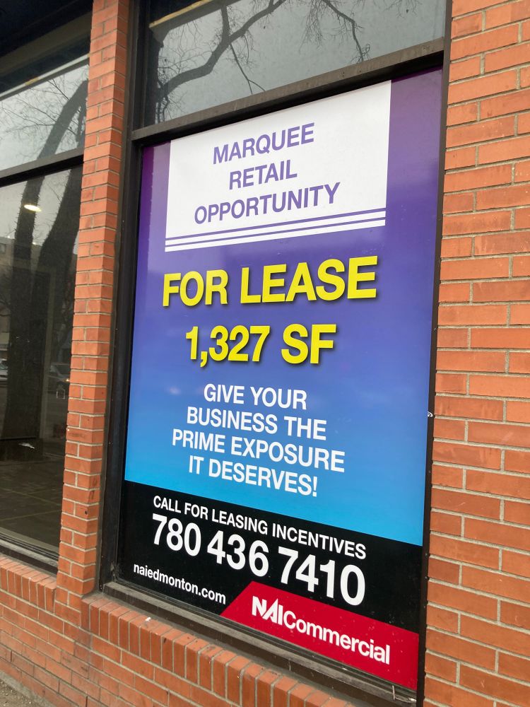 A building lease poster