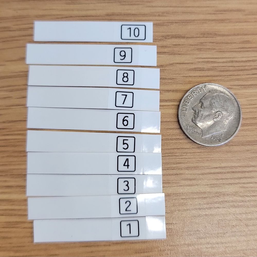 Brother P-Touch labels. 