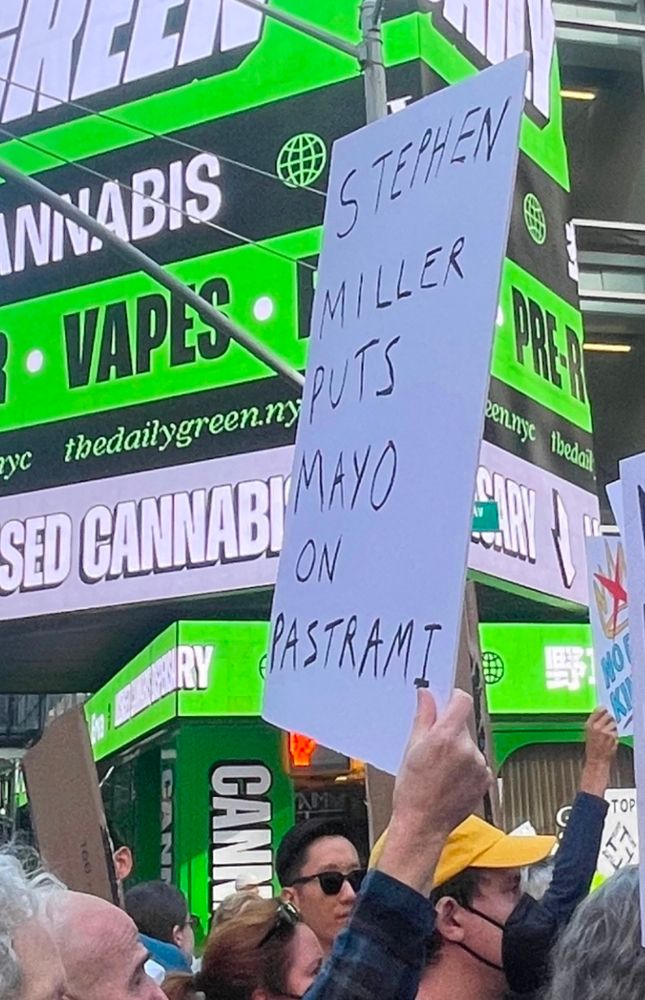 Stephen Miller puts mayo on pastrami