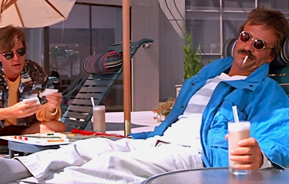 Still image from the movie "Weekend at Bernie's"