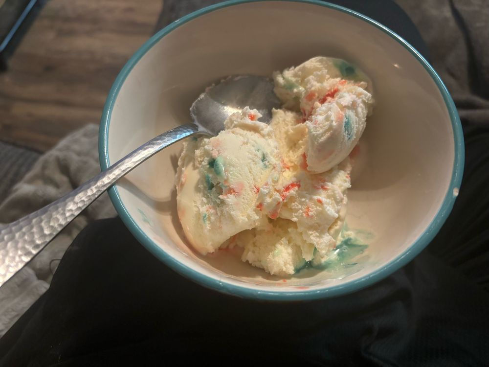 candy cane flavored ice cream