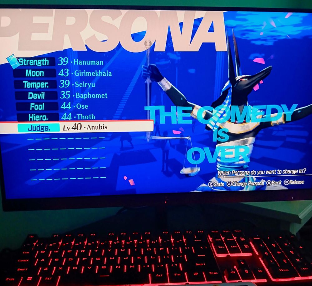 Persona 3 Reload.
Showing a list of ✨️ furry ✨️ personas