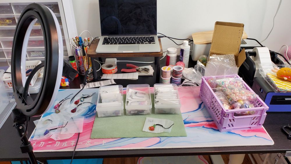 A snapshot of Taro's work & filming space.