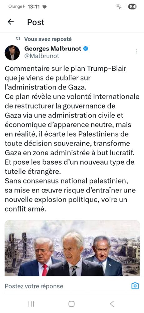 Gaza le plan Trump écarte les palestiniens de toutes gouvernance
