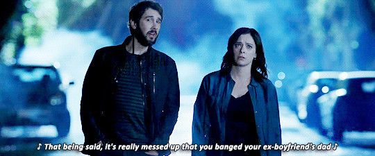 Josh Groban in Crazy Ex-Girlfriend singing “That belng sald, it’s really messed up that you banged your ex-boyfrlend’s dad”