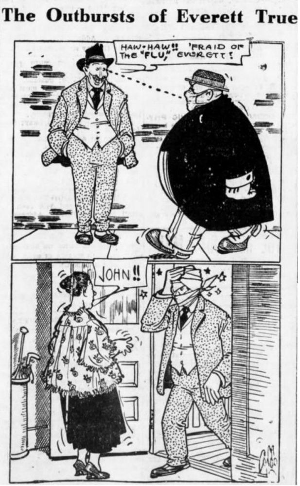 An old comic where a dude beats up an anti masker